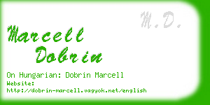 marcell dobrin business card